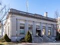 View of Middletown Police Station, formally the old James Street Post Office building. Built Royalty Free Stock Photo