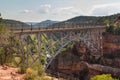View of the Midgley Bridge over Wilson Canyon. Royalty Free Stock Photo