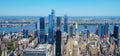 Midtown Manhattan and Hudson River, banner format Royalty Free Stock Photo