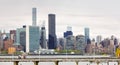 View of Midtown Manhattan skyline and United Nations headquarter Royalty Free Stock Photo