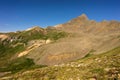 Wetterhorn Peak as seen from the summit of Matterhorn Peak. Colorado Rocky Mountains Royalty Free Stock Photo