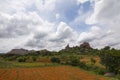 View of the mighty Savandurga which is the largest monolith in Asia Royalty Free Stock Photo