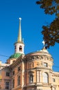 View of Mikhailovsky Castle in Saint-Petersburg, Russia