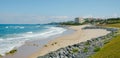 Milady beach in Biarritz, France, banner format