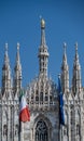 View of the Milan Cathedral and the square. Duomo di Milano. Lombardy, Italy Royalty Free Stock Photo