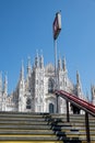 View of the Milan Cathedral and the square. Duomo di Milano. Lombardy, Italy Royalty Free Stock Photo