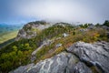 View of the Mile High Swinging Bridge and Blue Ridge Mountains, Royalty Free Stock Photo