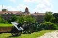 View of military Museum in fortress Kalemegdan in Belgrade, Serbia Royalty Free Stock Photo