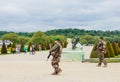 Military patrol. Versailles. Freance