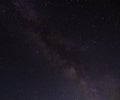 View of the milky way from the Northern hemisphere of the planet Earth. Beautiful bright night starry sky. Many different Royalty Free Stock Photo