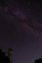 View of the milky way from the Northern hemisphere of the planet Earth. Beautiful bright night starry sky. Many different Royalty Free Stock Photo