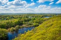 View of the Mill River from East Rock in New Haven, Connecticut Royalty Free Stock Photo