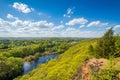 View of the Mill River from East Rock in New Haven, Connecticut Royalty Free Stock Photo
