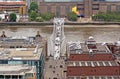 View on Millenium bridge, London.