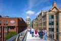 View from Millenium Bridge in London, United Kingdom. Royalty Free Stock Photo