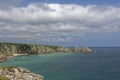 View from Minack Theatre at Porthcurno Royalty Free Stock Photo