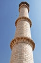 Minaret of Taj Mahal in Agra, India Royalty Free Stock Photo
