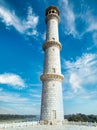 One of the four minarets of Taj Mahal Royalty Free Stock Photo