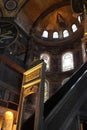 View of minbar of Hagia Sophia