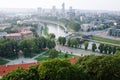 View of Mindaugas Bridge, Vilnius, Lithuania Royalty Free Stock Photo