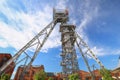 View of the mineshaft in Katowice city. Poland Royalty Free Stock Photo