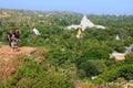 View of Mingun from Pahtodawgyi stupa, Mandalay, Myanmar