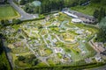 View on Mini-Europe miniature park on Heysel plateau in the city of Brussels, Belgium Royalty Free Stock Photo
