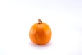 mini orange pumpkin, white background Royalty Free Stock Photo