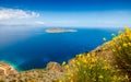 View of Mirabello Bay and Pseira Island, Sitia, Crete Royalty Free Stock Photo