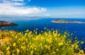 View of Mirabello Bay and Pseira Island, Sitia, Crete Royalty Free Stock Photo