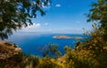View of Mirabello Bay and Pseira Island, Sitia, Crete Royalty Free Stock Photo