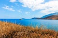 View of Mirabello Bay and Pseira Island, Sitia, Crete Royalty Free Stock Photo