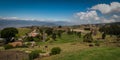 View at the Mirador Sanatorium Duran-ruins of a sanatorium famous for its paranormal activity Royalty Free Stock Photo