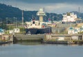 Panama Canal Miraflores Locks Royalty Free Stock Photo
