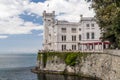 View of the Miramare Castle on the Gulf of Trieste, Friuli Venezia Giulia, Italy