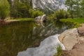 View of the Mirror Lake in Yosemite National Park, USA Royalty Free Stock Photo