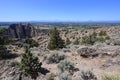 View from Misery Ridge Trail in Smith Rock State Park, Oregon. Royalty Free Stock Photo