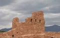 Mission with Cloudy backdrop, Abo Pueblo, New Mexico