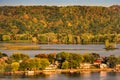 A View of the Mississippi River Near Guttenberg Iowa Royalty Free Stock Photo
