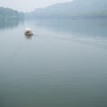View in the mist of Xihu Royalty Free Stock Photo