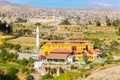 View of Misty Volcano in Arequipa, Peru, South America Royalty Free Stock Photo