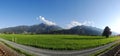 View from Mittersill on Hohe Tauern, Austria Royalty Free Stock Photo