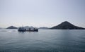 Japan`s Seto Inland sea with Miyajima island.