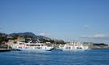 View of Miyajimaguchi ferry-port, Japan