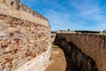 View of the moat of the Zamora castle Royalty Free Stock Photo