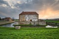 A view of the moated castle in Heldrungen Royalty Free Stock Photo