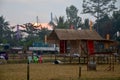 View of model ancient phu thai ethnic village