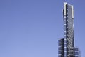 modern blue glass Eureka tower building, on Southbank in the CBD in Melbourne Royalty Free Stock Photo