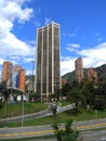 View of modern Bogota, Colombia. Royalty Free Stock Photo