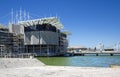 View of the modern building of the Lisbon Oceanarium